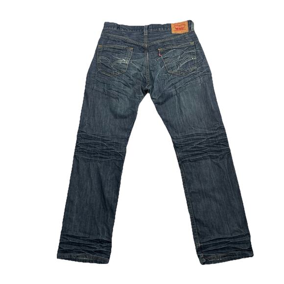 Levis Men 501 Straight Leg Button Fly Cotton Size 33 x 30" Inseam Blue 50-51 - Picture 1 of 10